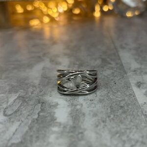 925 Silver Ring 8 Heart Jewelry